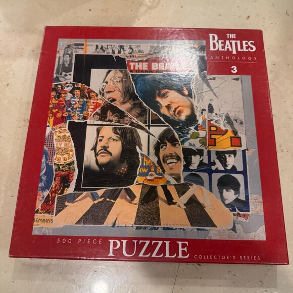 Lot of 2 Beatles Jigsaw Puzzles Revolver Anthology 3 500 Pieces Each - Picture 2 of 11